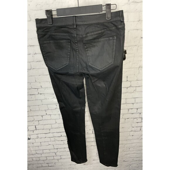 Madewell Womens Black Skinny Motto Leggings Ankle Zippers Stretch Sz 25 E2 - Picture 6 of 10